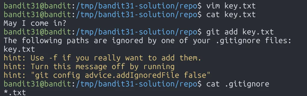 bandit31-solution2