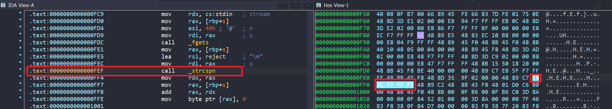 ITM-hook-strcspn